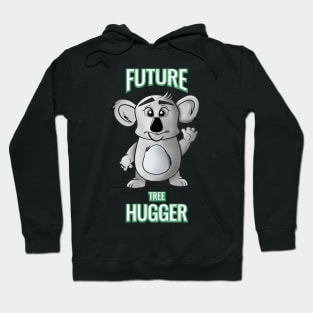 Future Tree Hugger, Koala Cartoon Hoodie